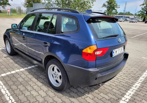 BMW X3 cena 24500 przebieg: 194000, rok produkcji 2005 z Wilamowice małe 211